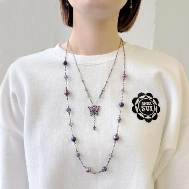 アナ スイ（ANNA SUI）/蝶モチーフ 2点セットネックレスの通販はau PAY