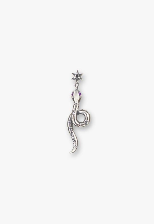 アナ スイ（ANNA SUI）/シルバー スネークモチーフピアス
