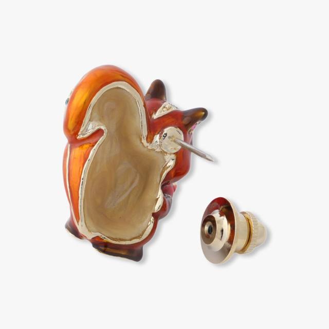 新品 アナスイ ANNA SUI ピンブローチ りす リス りんご アナスイ(ANNA