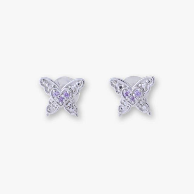 アナ スイ（ANNA SUI）/蝶 ハートモチーフピアス