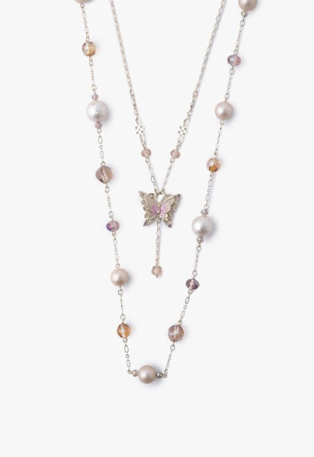 アナ スイ（ANNA SUI）/蝶モチーフ 2点セットネックレス