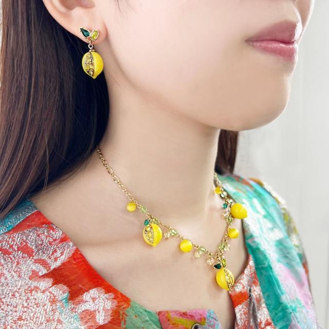 【ANNA SUI】即対応レモンモチーフ ピアス アナ スイ（ANNA SUI）/レモンモチーフ ピアス