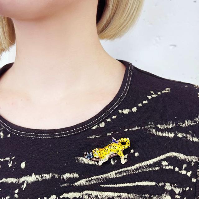 アナ スイ（ANNA SUI）/ひょうモチーフ ブローチ_3