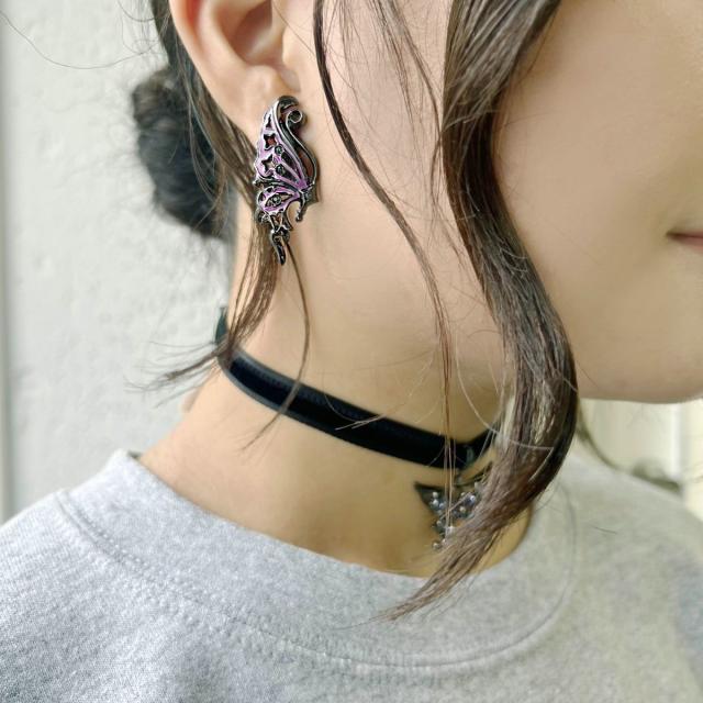 アナ スイ（ANNA SUI）/バタフライモチーフ ピアスの通販はau
