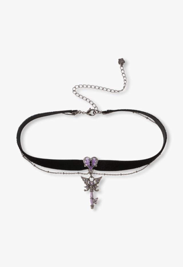 アナ スイ（ANNA SUI）/バタフライ鍵モチーフ チョーカーネックレス