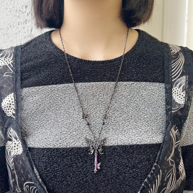 アナ スイ（ANNA SUI）/バタフライ鍵モチーフ ネックレス_3