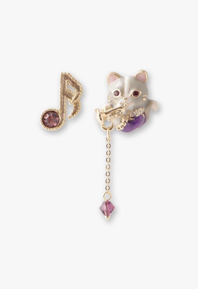 アナ スイ（ANNA SUI）/猫モチーフ ピアス