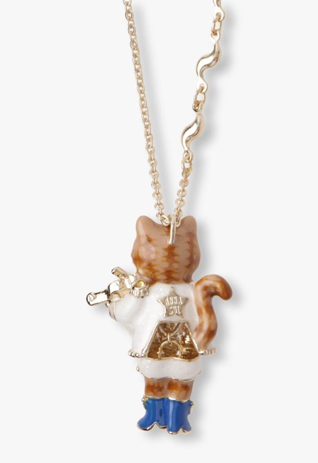 ANNA SUI 猫型ネックレス 黒猫モチーフ ネックレス SAMN201455XD | ANNA SUI