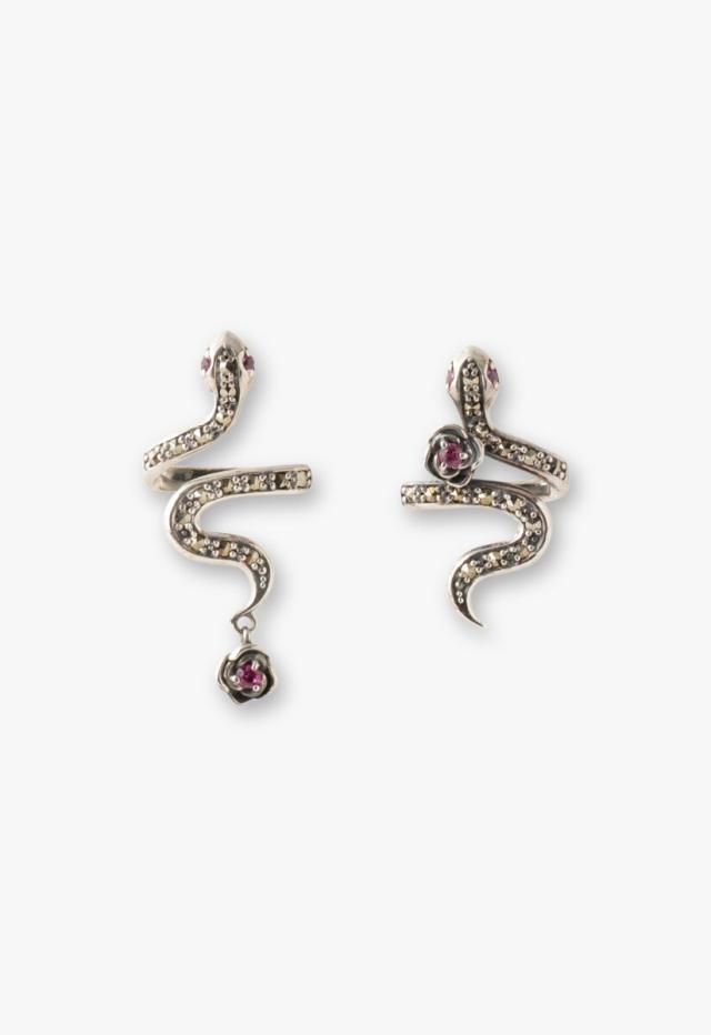 ANNA SUI シルバー スネークモチーフピアス アナ スイ（ANNA SUI）/シルバー スネークモチーフピアス