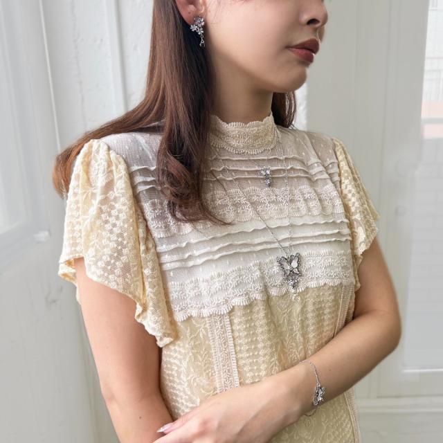 アナ スイ（ANNA SUI）/蝶 小花モチーフ ネックレス_4