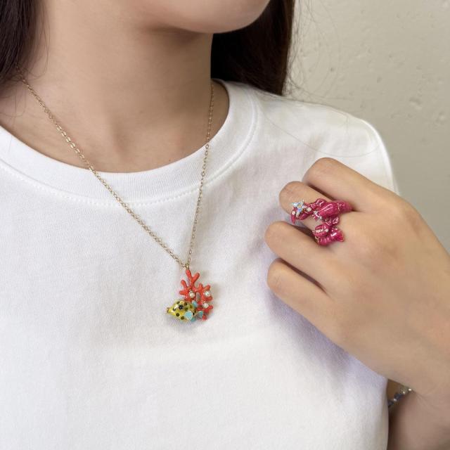 アナ スイ（ANNA SUI）/ハコフグモチーフ　ネックレス_3