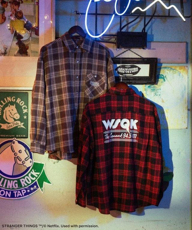 グリーンパークス（Green Parks）/■STRANGER THINGS×MINNETONKA チェックシャツ