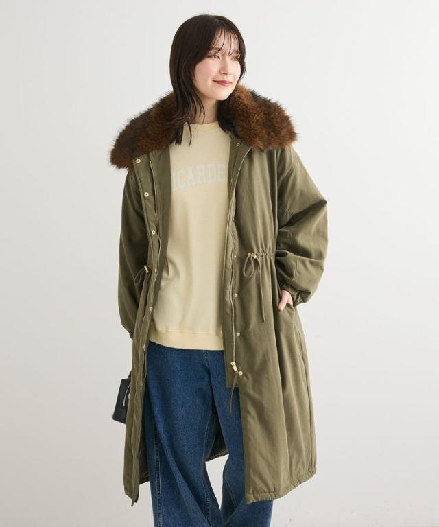 【NEW】グリーンパークス（Green Parks）/・ELENCARE DUE 中綿モッズコート