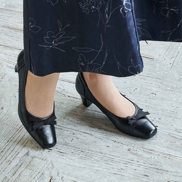 リズ・ラフィーネ（Riz raffinee）/【３E】リボンパンプス