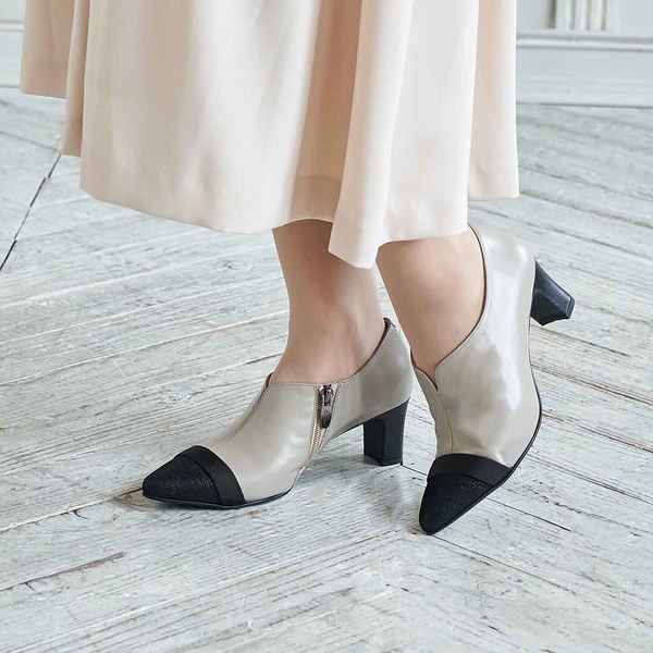 リズ・ラフィーネ（Riz raffinee）/グログラン切り替えブーティー