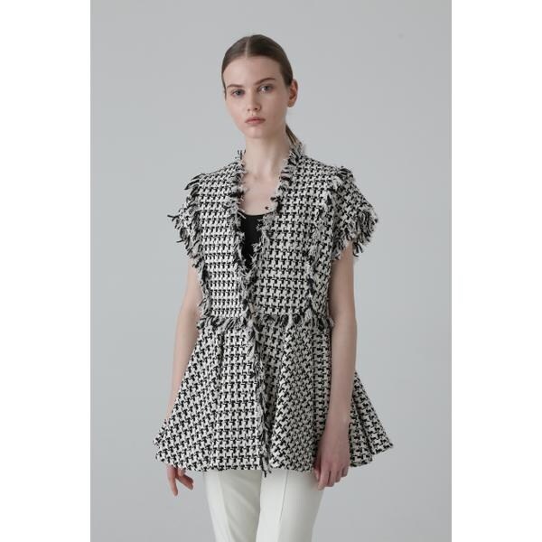 ADORE ツイードチェック ダブルブレストコート セール】 ビック