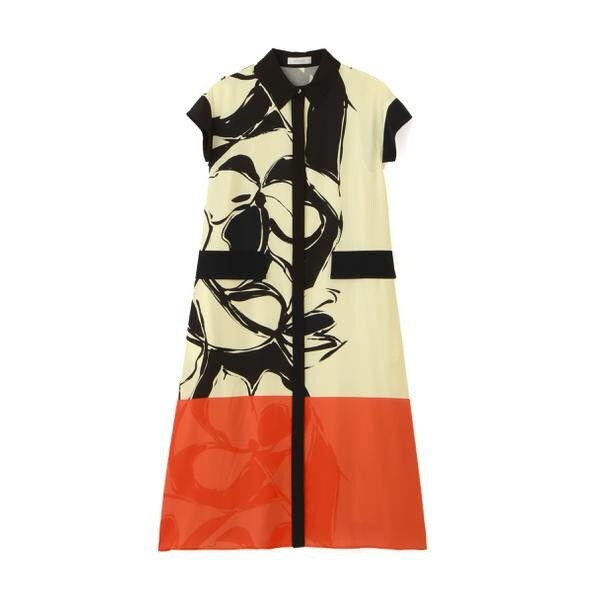 アドーア（ADORE）/◆カラーオーバーレイプリントワンピース