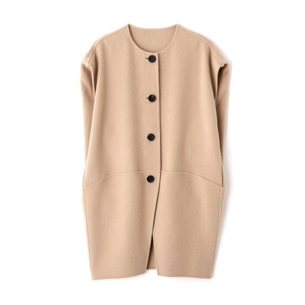 アドーア（ADORE）/ソリッドウールリバーノーカラージレ