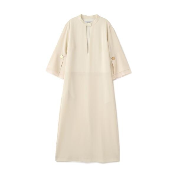 ADORE ミドルジョーゼットワンピース グリーンアドーア緑38 新品/タグなし アドーア ADORE ミドルジョー 新品タグ付き♢ADORE アドーア♢セットアップ風　ドッキングワンピース　半袖