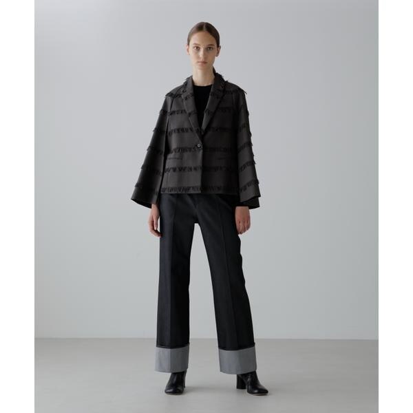 アドーア（ADORE）/フリンジチェックジャケット