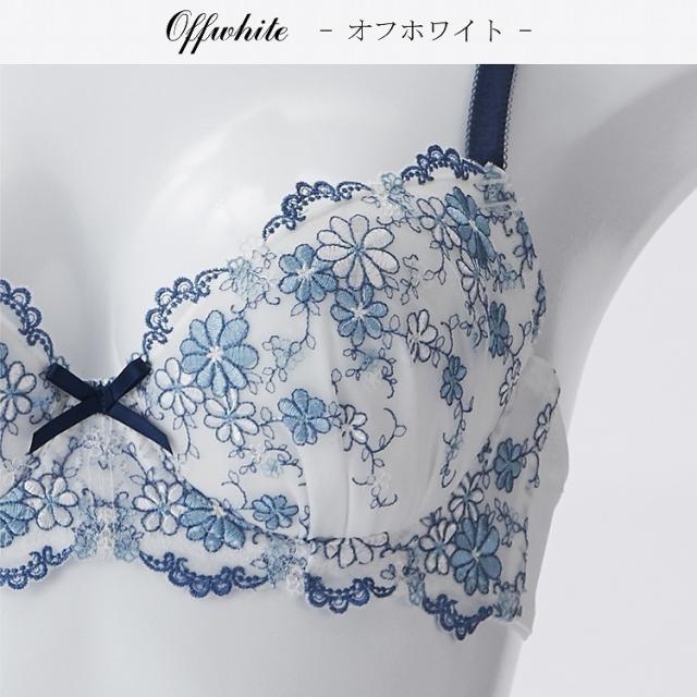 新品】ドルチェフィオラ ドゥペルル 刺繍ブラジャーショーツD70/M 3