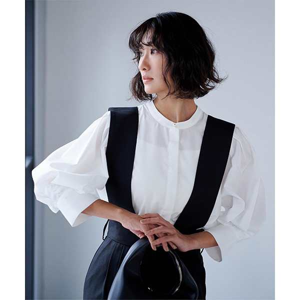 HANAE MORI×CELFORDコラボ】ラッフルボリュームシャツ(ブラウス