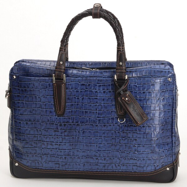 キーファーノイ/【アモーレ Amore】ブリーフケース クロコ型押しレザー