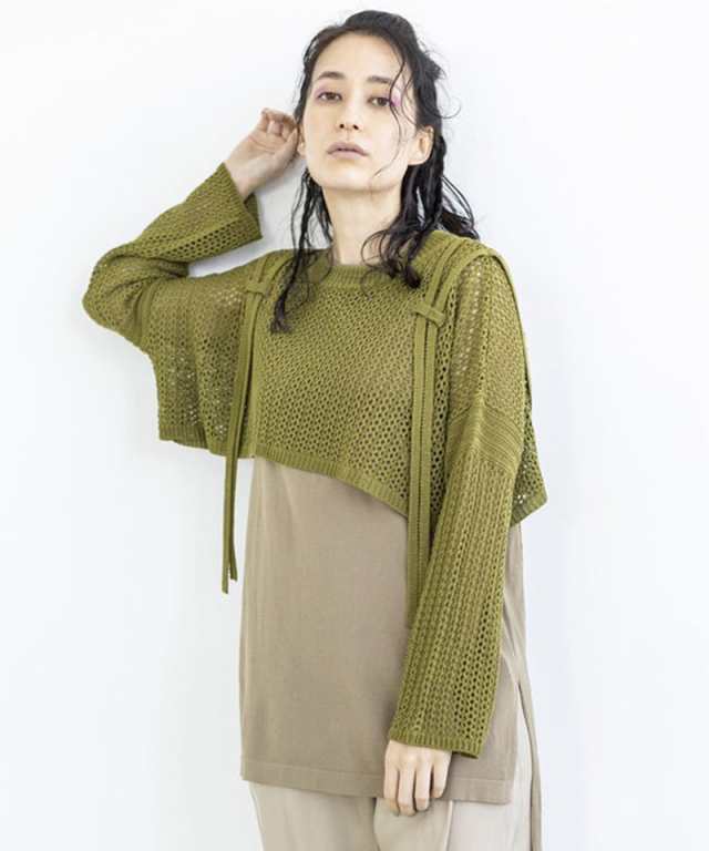 オズモーシス/メッシュニットプルオーバー&ノースリーブSETの オズモーシス/メッシュニットプルオーバー&ノースリーブSETの