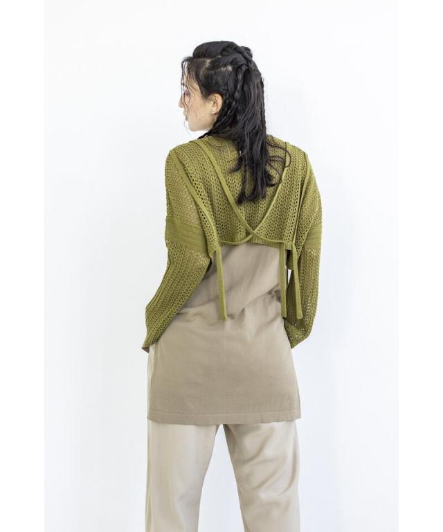 オズモーシス/メッシュニットプルオーバー&ノースリーブSETの通販はau