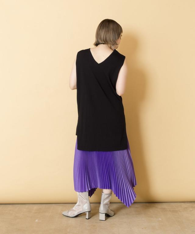 オズモーシス/メッシュニットプルオーバー&ノースリーブSETの通販はau