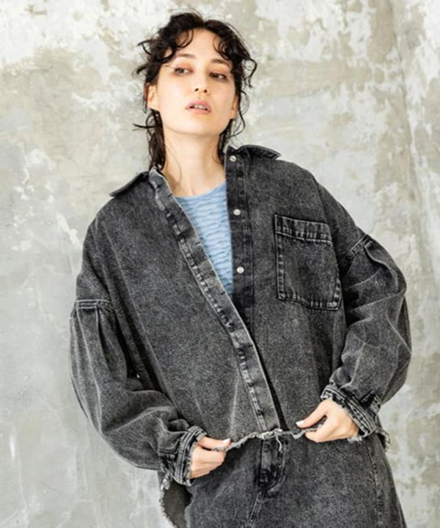 オズモーシス　デニムジャケット＆スカート二点セット オズモーシス デニムジャケット＆スカート二点セット