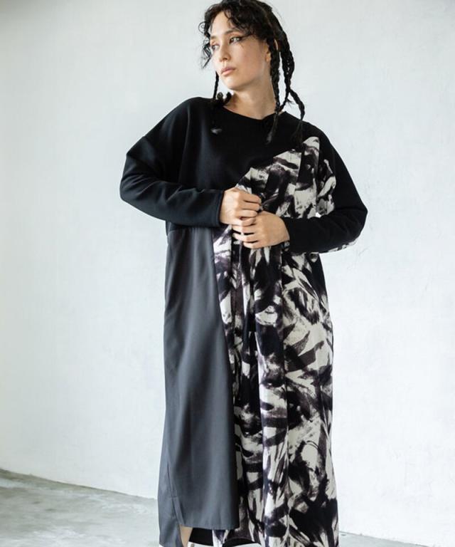 オズモーシス（OSMOSIS）/切替フロントタックワンピースの通販は