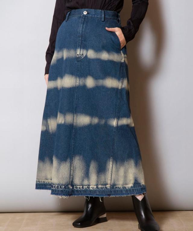 オズモーシス（OSMOSIS）/ブリーチデニムスカート