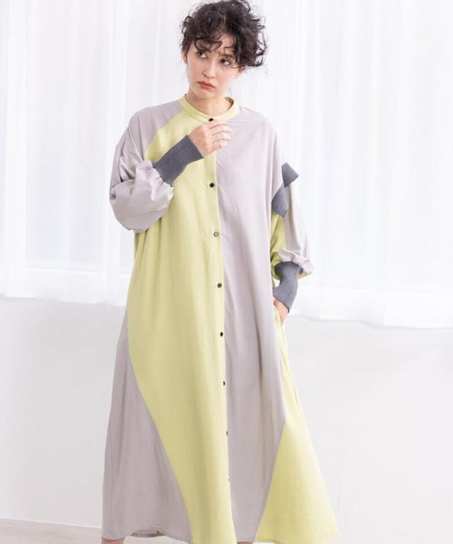 オズモーシス（OSMOSIS）/バイカラーシャツワンピースの通販は 8,791円