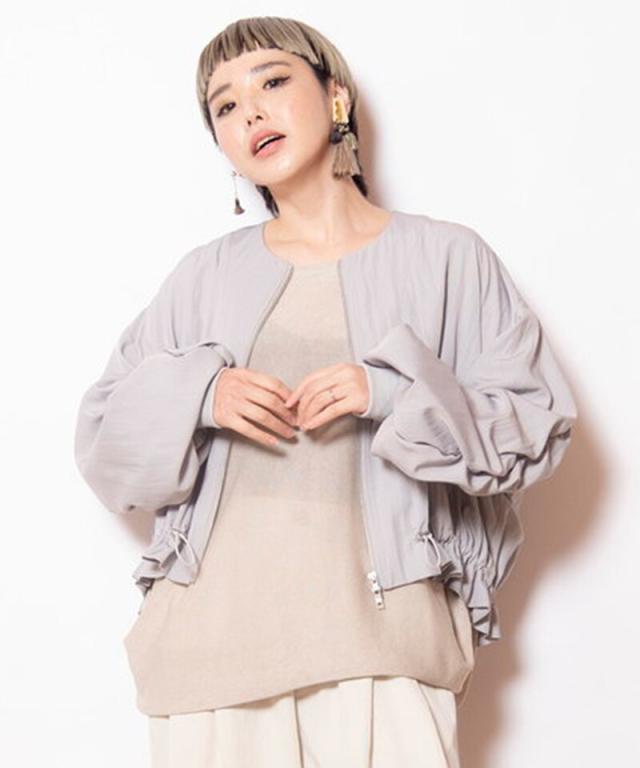 オズモーシス（OSMOSIS）/ギャザージップブルゾン