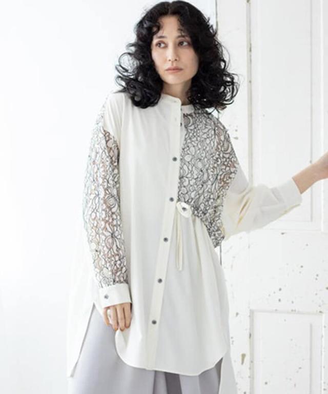 オズモーシス（OSMOSIS）/サイドドロストレース切替シャツ