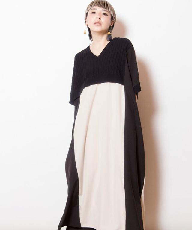 オズモーシス（OSMOSIS）/2WAY切替ニットワンピース