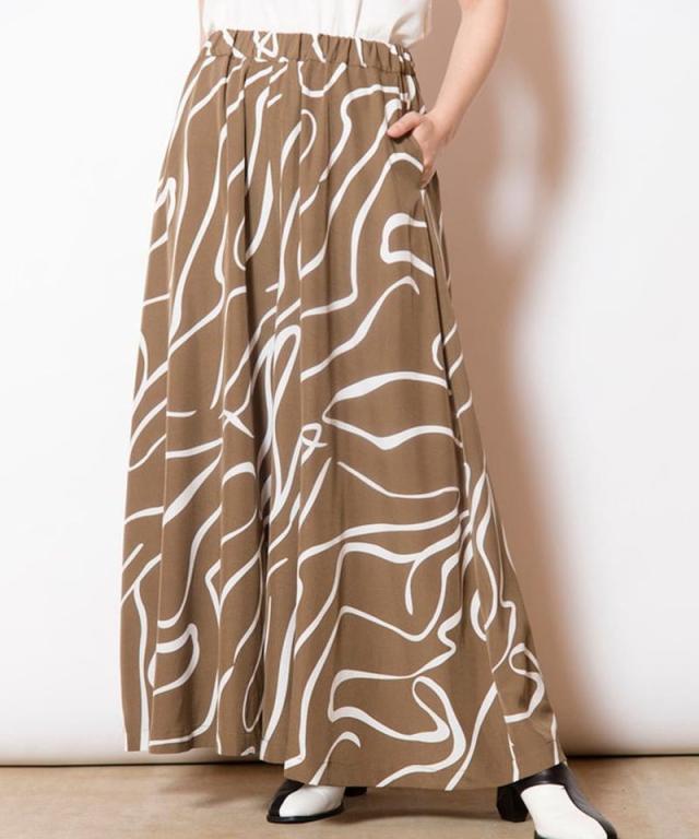 オズモーシス（OSMOSIS）/プリントフレアーパンツ