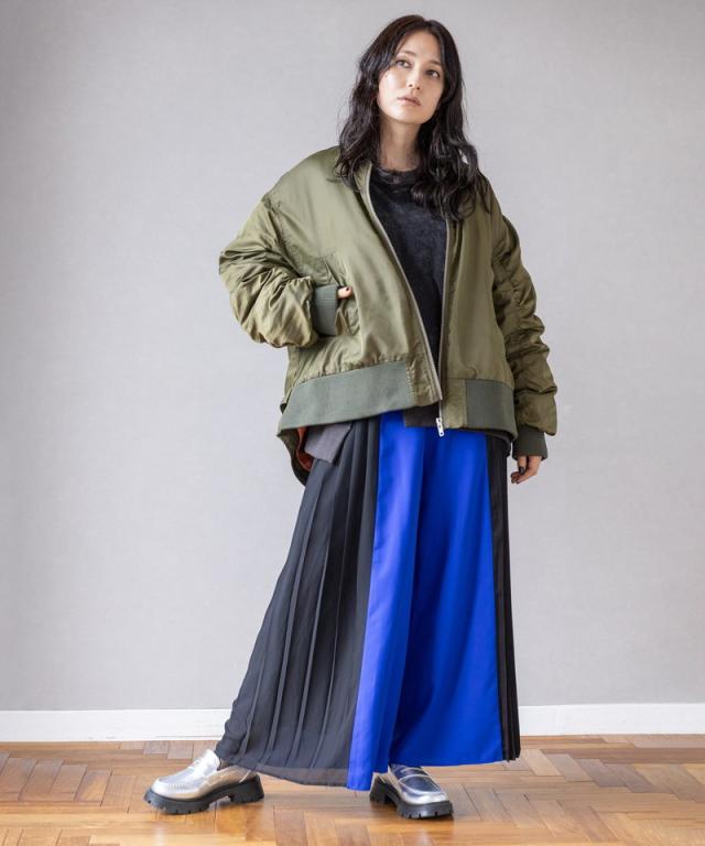 オズモーシス（OSMOSIS）/サイドプリーツパンツ