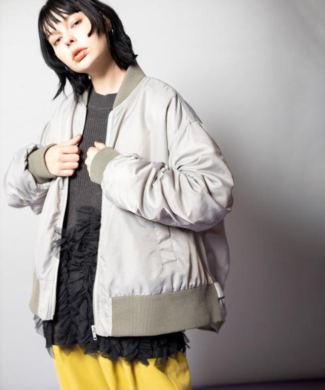 オズモーシス（OSMOSIS）/ギャザージップブルゾン