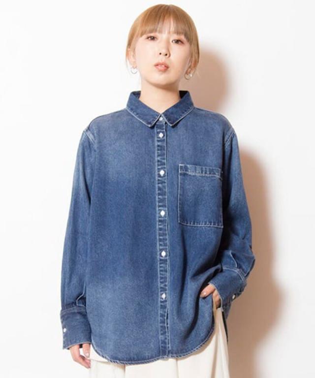 オズモーシス（OSMOSIS）/セルロースデニムバックタックシャツ