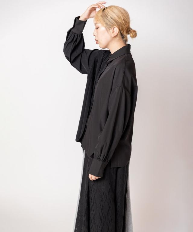 オズモーシス（OSMOSIS）/アシンメトリープリーツブラウス_17