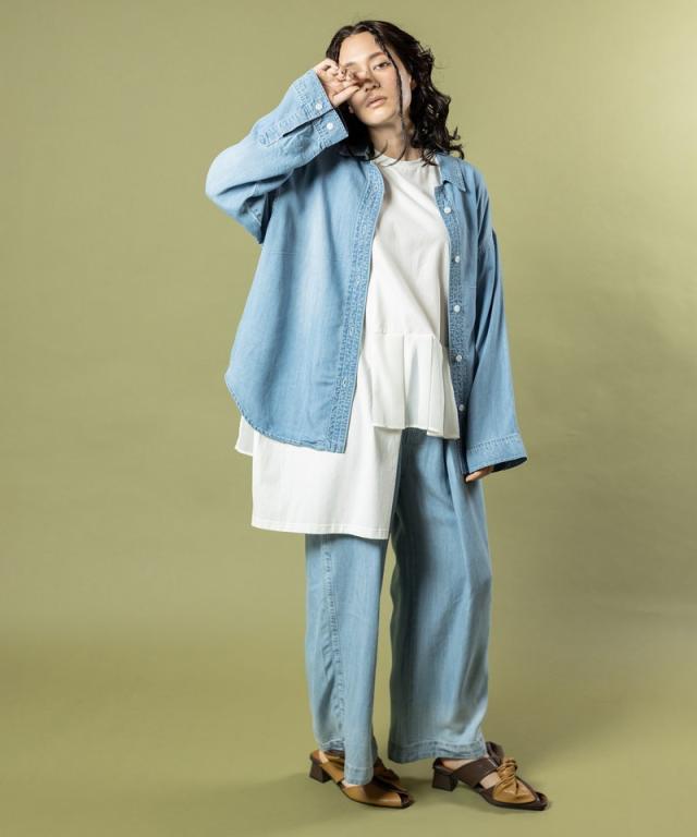 オズモーシス（OSMOSIS）/セルロースデニムタックパンツの通販はau PAY