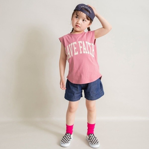 ブランシェス（branshes）/【WEB限定/DRC】裾ラウンドオーバータンクトップ その他子供服（トップス）