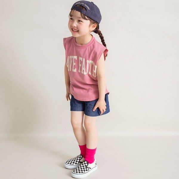 ブランシェス（branshes）/【WEB限定/DRC】裾ラウンドオーバータンクトップ その他子供服（トップス）