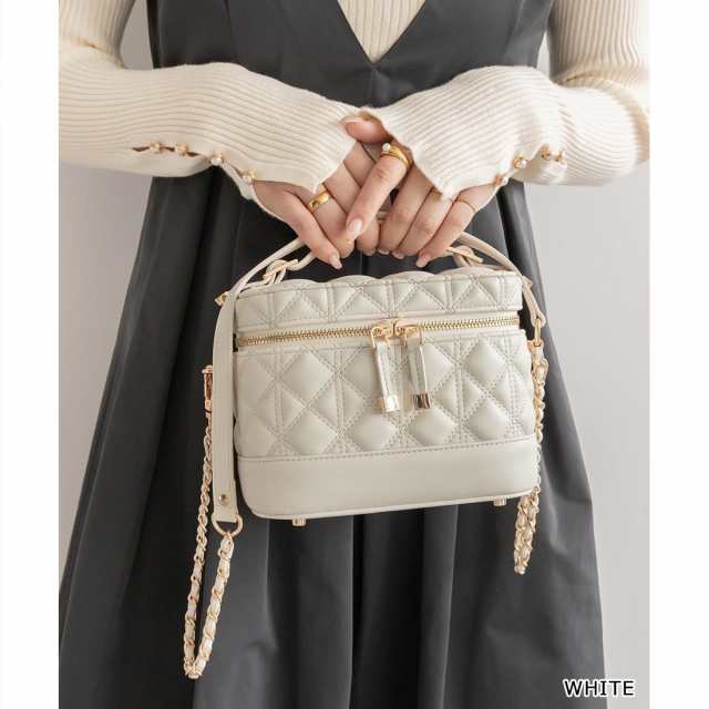 極美品】 RANDA ランダ キルティング2WAYバニティバッグ