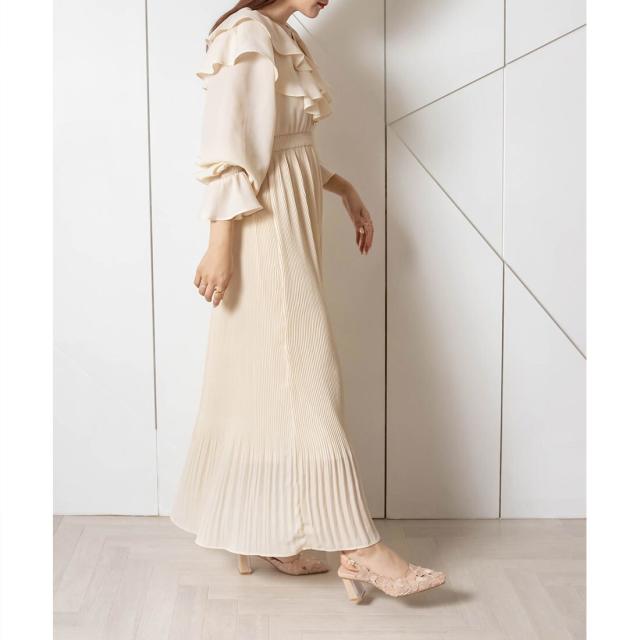 RANDA フラワーカットストラップパンプス ランダ RANDA フラワーカットストラップパンプス （WHITE