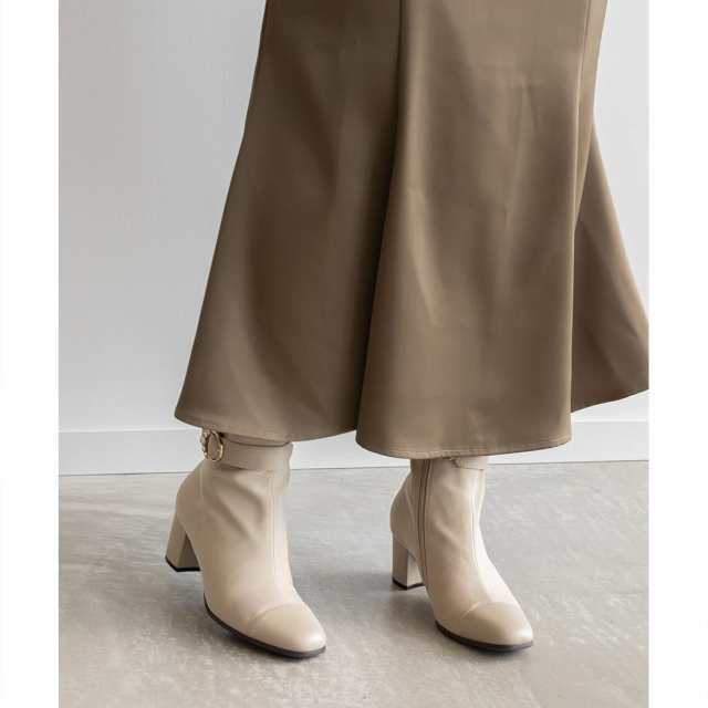 SALE】【SUSTAINABLE】2WAY ビジューバックルショートブーツ