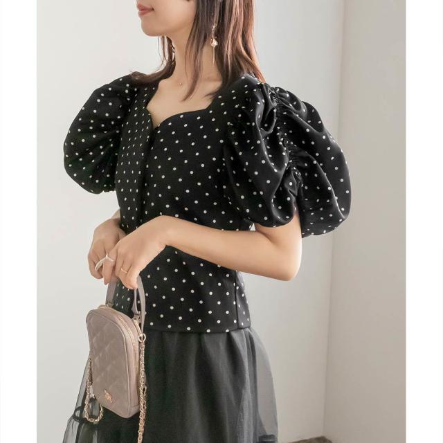 ランダ（RANDA）/＜24春夏新作＞バルーンギャザーブラウス