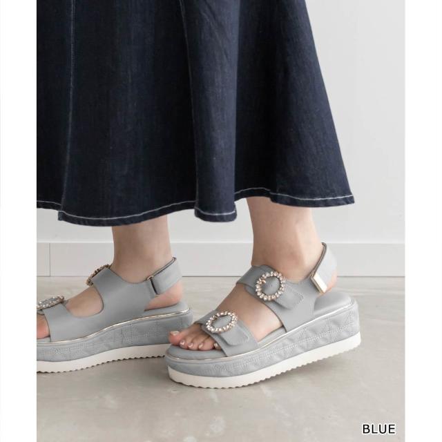 ランダ（RANDA）/【22．5−25．5】ビジュー×キルティング スポーツ